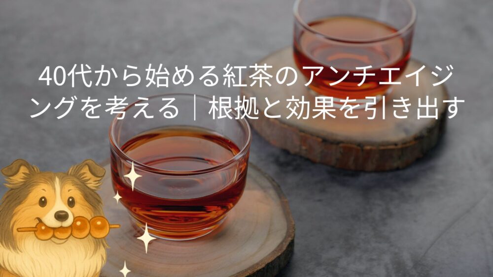40代から始める紅茶のアンチエイジングを考える|根拠と効果を引き出す